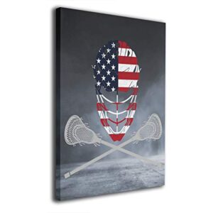 arnold glenn lacrosse helmet crossed sticks canvas wall art prints picture modern paintings home decoration giclee artwork wood frame gallery wrapped