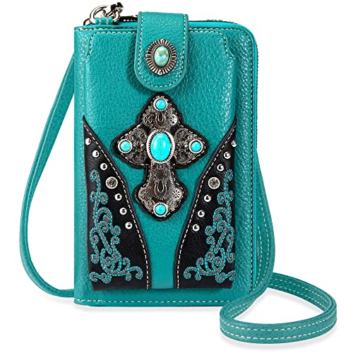 Montana West Crossbody Cell Phone Purse For Women Western Style Cellphone Wallet Bag Travel Size With Strap MBB-PHD-112TQ