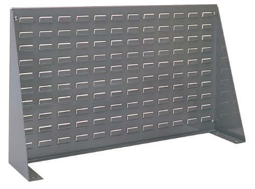 Akro-Mils 98636 Louvered Steel Work Bench Storage Rack for Mounting AkroBin Storage Bins, (36-Inch W x 8-Inch D x 20-Inch H), Gray