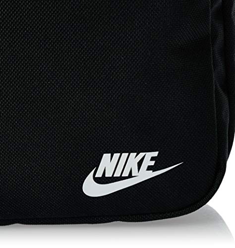 Nike Heritage Small Items 2.0 Tote Bag, Black/Black/(White), One Size