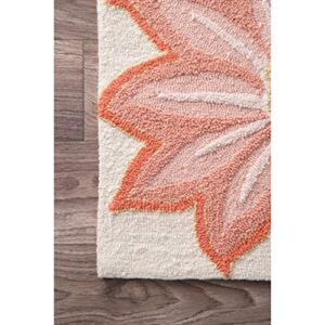 nuLOOM Palm Springs Hand Tufted Area Rug, 7' 6" x 9' 6", Pink