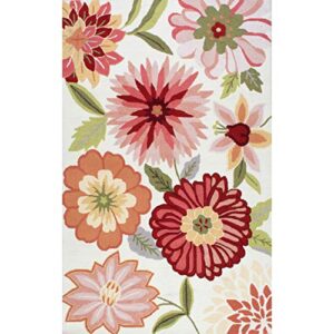 nuLOOM Palm Springs Hand Tufted Area Rug, 7' 6" x 9' 6", Pink