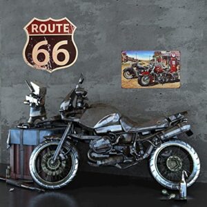 OTARTU 8x12'' Retro Vintage Motorcycle Tin Sign Plate Wall Plaque Decor,Coffee Shop Bar Decor (1268)