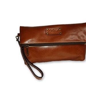 Patricia Nash Valerie Fold-over Wristlet - Tan, Small