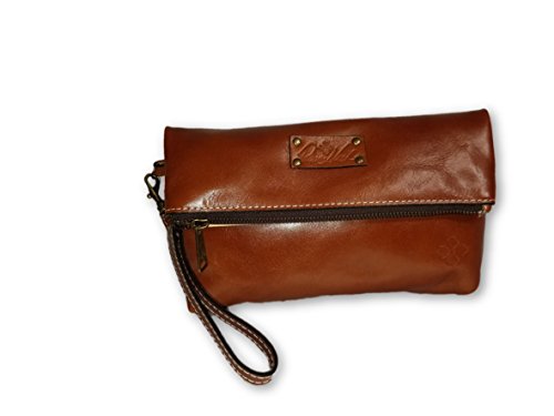 Patricia Nash Valerie Fold-over Wristlet - Tan, Small