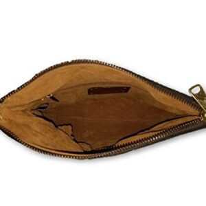 Patricia Nash Valerie Fold-over Wristlet - Tan, Small