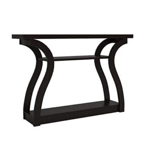 Monarch Specialties 47" Console Table - Sleek and Modern Accent Table for Your Home (Cappuccino/Dark Brown/Espresso)