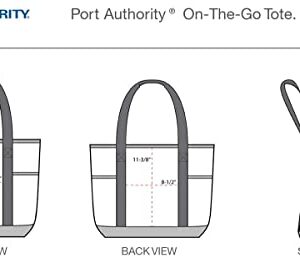 Port Authority Port Authority On-The-Go Tote. BG411 OSFA Deep Aqu/Dk Ch