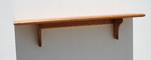 Solid Oak Wall Shelf (48" Wide, Country Medium (03))