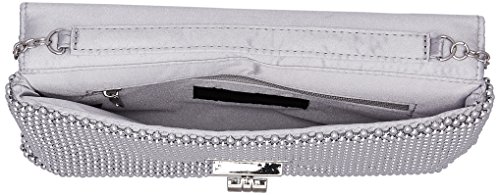 Jessica McClintock Trina Mesh Clutch, Silver