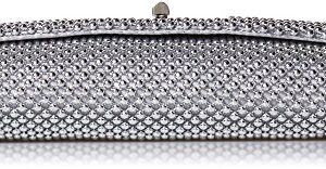 Jessica McClintock Trina Mesh Clutch, Silver