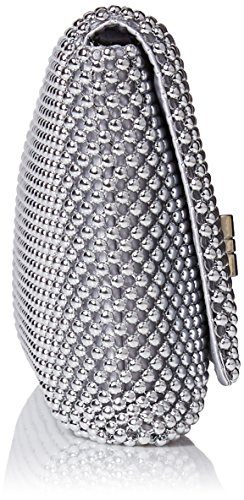 Jessica McClintock Trina Mesh Clutch, Silver