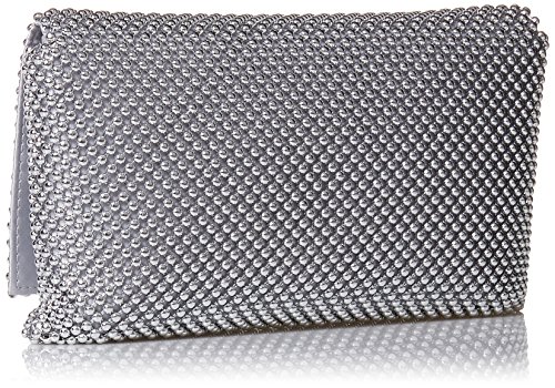 Jessica McClintock Trina Mesh Clutch, Silver