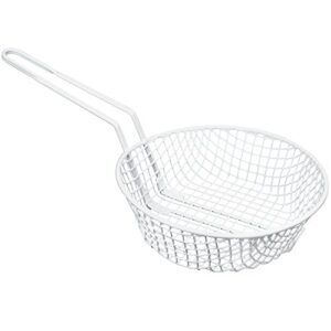 tigerchefculinary basket, 8″ dia. x 3″ deep, coarse mesh