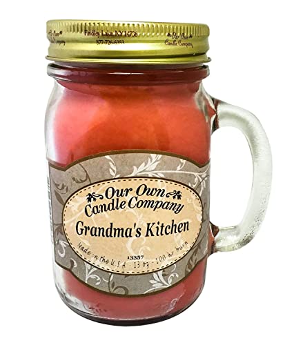 Our Own Candle Company Grandma's Kitchen Scented 13 Ounce Mason Jar Candle