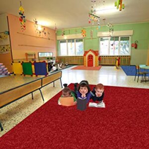 KOECKRITZ Soft and Colorful Kids Classroom Area Rugs (Passes Flammability Pill Test) Many Sizes and Bright Colors to Select from (7' x 9', Royal)