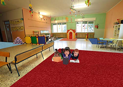 KOECKRITZ Soft and Colorful Kids Classroom Area Rugs (Passes Flammability Pill Test) Many Sizes and Bright Colors to Select from (7' x 9', Royal)