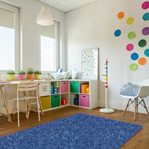 KOECKRITZ Soft and Colorful Kids Classroom Area Rugs (Passes Flammability Pill Test) Many Sizes and Bright Colors to Select from (7' x 9', Royal)