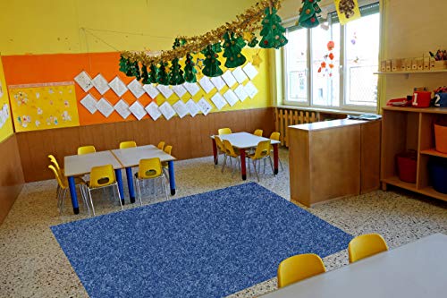 KOECKRITZ Soft and Colorful Kids Classroom Area Rugs (Passes Flammability Pill Test) Many Sizes and Bright Colors to Select from (7' x 9', Royal)