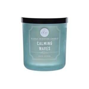 dw home calming waves richly scented candle small single wick hand poured 4 oz
