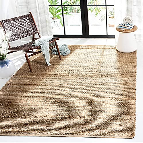 SAFAVIEH Cape Cod Collection 3' x 5' Natural CAP355A Handmade Braided Jute Area Rug