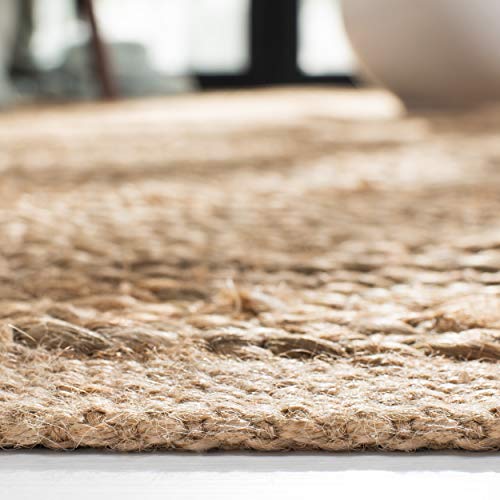 SAFAVIEH Cape Cod Collection 3' x 5' Natural CAP355A Handmade Braided Jute Area Rug