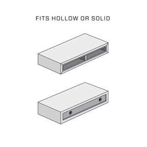 22" Long Heavy Duty Floating Shelf Hardware- Fits a 24" to 27" Shelf - Manufactured in USA