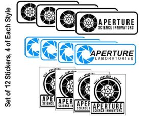 aperture laboratories sticker assortment