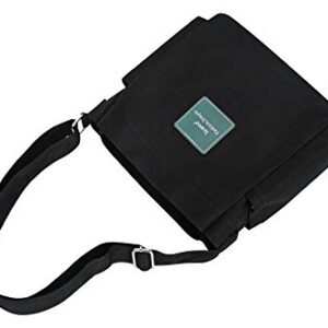 Iswee Women’s Canvas Shoulder Bag Small Hobo Purse and Handbag Crossbody Bag Messenger Bags (Black)