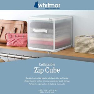 Whitmor Zippered Collapsible Cube