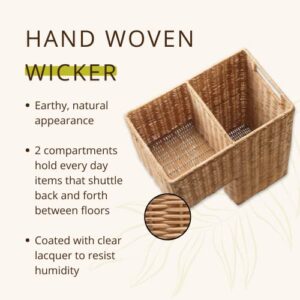 KOUBOO Wicker Step Basket, Natural