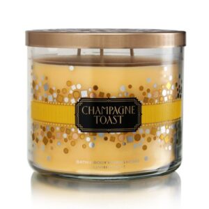 bath body works champagne toast 3-wick scented candle (packaging design varies)