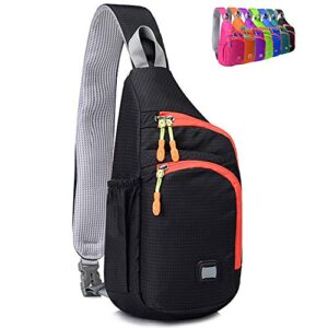peicees small sling backpack waterproof unisex shoulder bag chest crossbody daypack