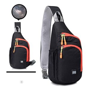 Peicees Small Sling Backpack Waterproof Unisex Shoulder Bag Chest Crossbody Daypack