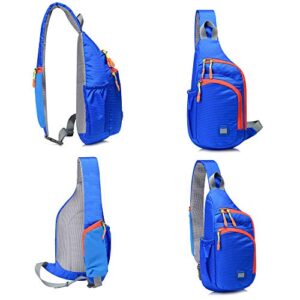 Peicees Small Sling Backpack Waterproof Unisex Shoulder Bag Chest Crossbody Daypack