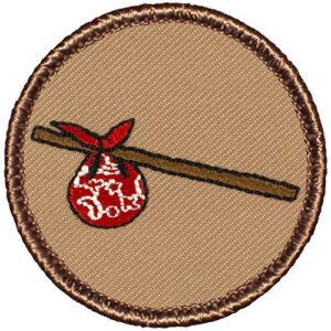 hobo patrol patch – 2″ diameter round embroidered patch (hook fastener)