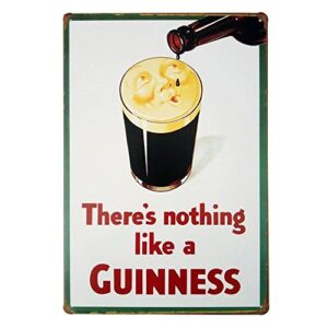 there’s nothing like a guinness retro vintage tin sign 12″ x 8″