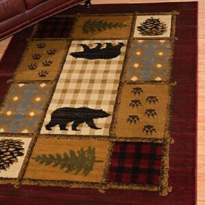 United Weavers of America Affinity Lodge Moaic 5'3" x 7'2" Rug, Multi