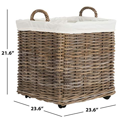 Safavieh Home Collection Amari Wheel Basket