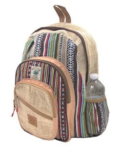 kayjaystyles natural handmade large multi pocket hemp nepal backpack