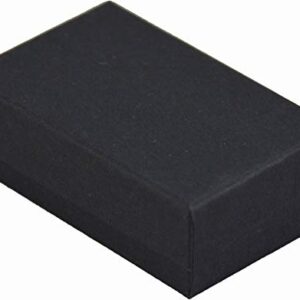 JPB Matte Black Cotton Filled Jewelry Box #21 (Case of 100) 2.5 inches x 1.5 inches