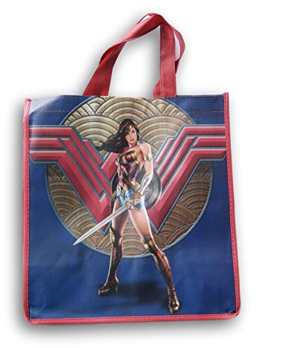 Wonder Woman Large Tote Bag (Red and Blue) - 12.5 x 13 Inch