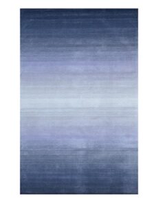 eorc hl6gy handmade wool horizon rug, blue 5 x 8 feet hl6gy5x8