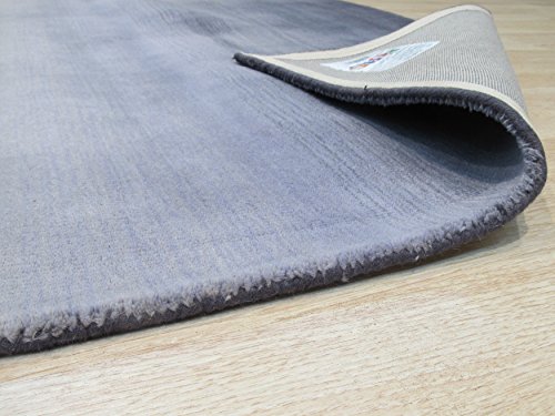 EORC HL6GY Handmade Wool Horizon Rug, Blue 5 x 8 Feet HL6GY5X8