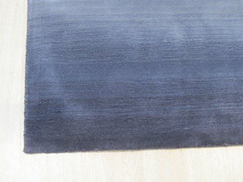 EORC HL6GY Handmade Wool Horizon Rug, Blue 5 x 8 Feet HL6GY5X8