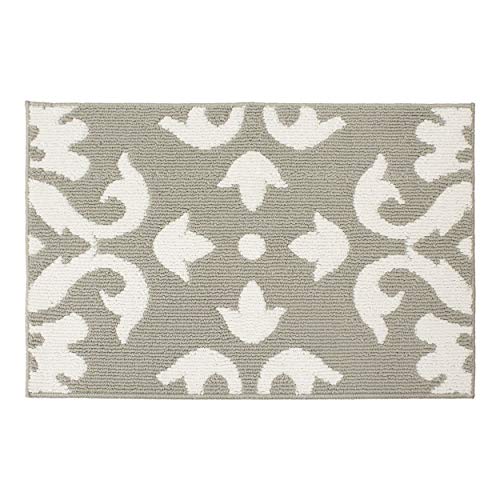 Laura Ashley Mayhew Accent Rug, 24"x36", Light Grey/White