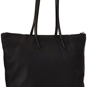 Lacoste womens L.12.12 Tote Shoulder Handbag, Black, 35 x 30 14 cm US