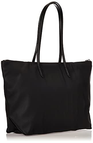 Lacoste womens L.12.12 Tote Shoulder Handbag, Black, 35 x 30 14 cm US