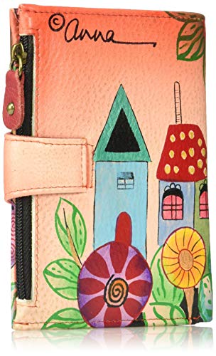 Anna by Anuschka Women's Hand Painted Genuine Leather Ladies Wallet - Village Of Dreams