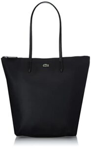 lacoste concept vertical shopping bag, black,one size